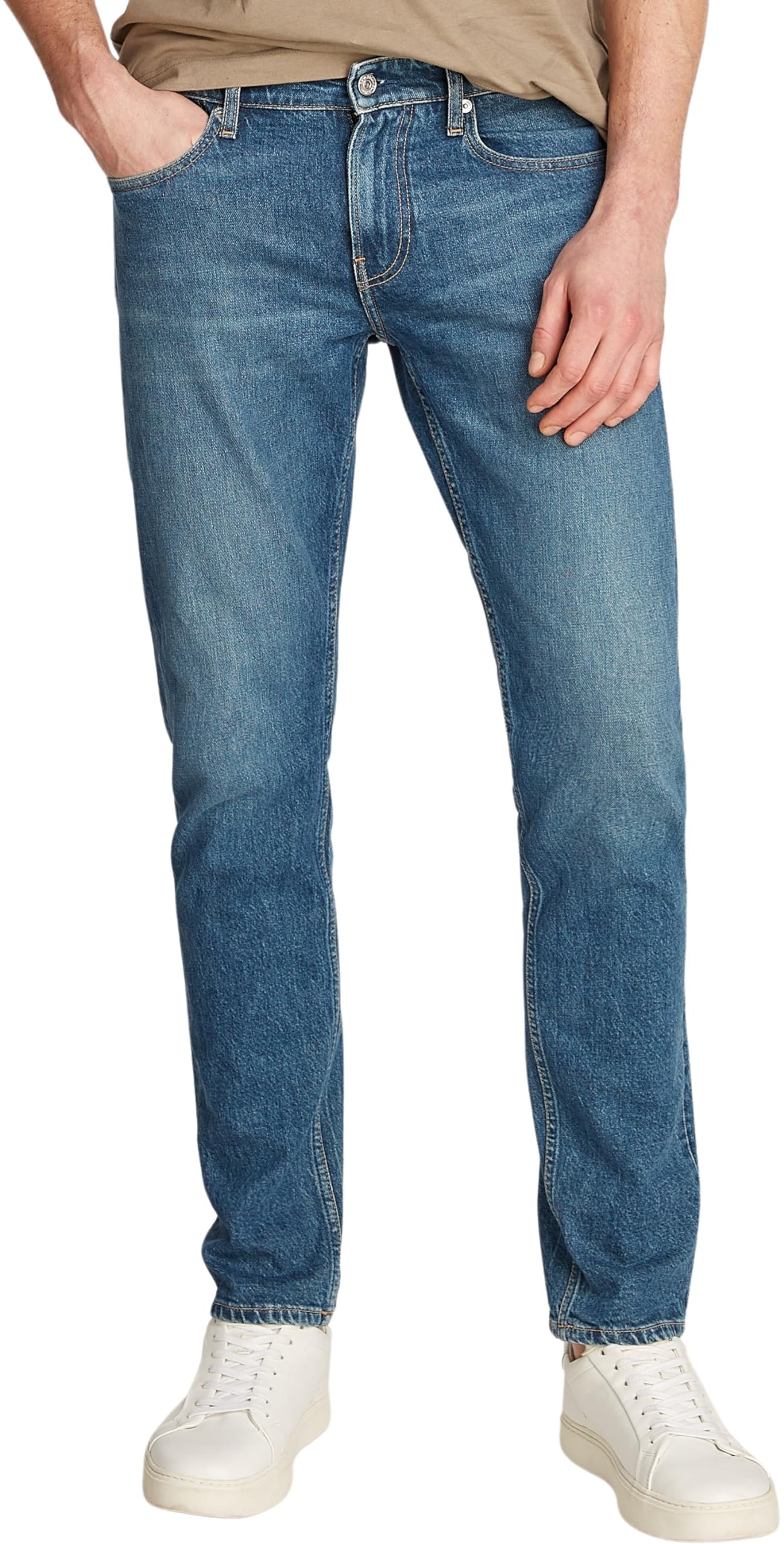 Calvin Klein Jeans Men's Blue Slim-Fit Jeans,, Slim-Fit Denim Jeans W34 L32