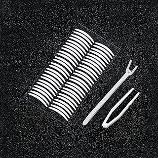 ふたえテープ 384枚 まぶたテープ Yesmart 二重 両面 強力 二重テープ 極薄 透明 二重テープ 二重まぶた 目立たない テープ YES103 (【半月細め】)