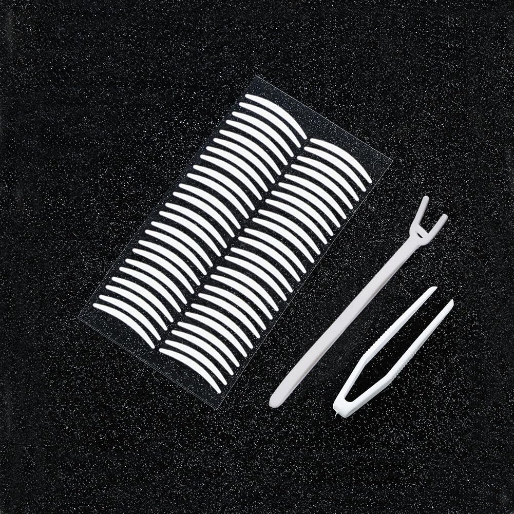 ふたえテープ 384枚 まぶたテープ Yesmart 二重 両面 強力 二重テープ 極薄 透明 二重テープ 二重まぶた 目立たない テープ YES103 (【半月細め】)