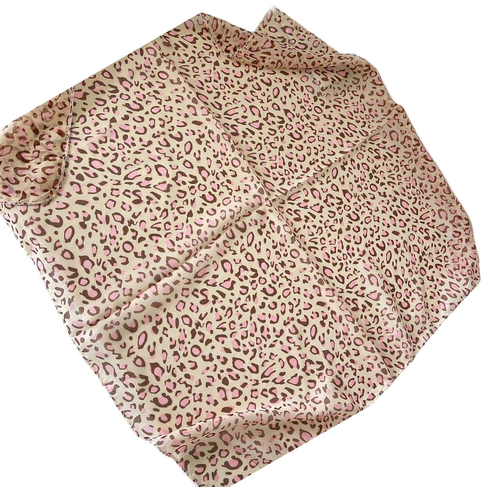 Bandana per capelli alla moda con stampa leopardata per donne in morbido poliestere accessorio per capelli alla moda per uso quotidiano e feste