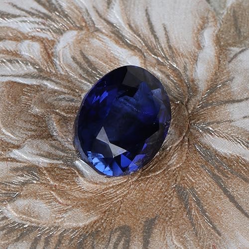 Miniatura 5 de GEMHUB Zafiro azul de corte ovalado de 12.30 quilates suelto para hacer joyas, piedra para hacer anillos para regalo del día de la madre., Gema,