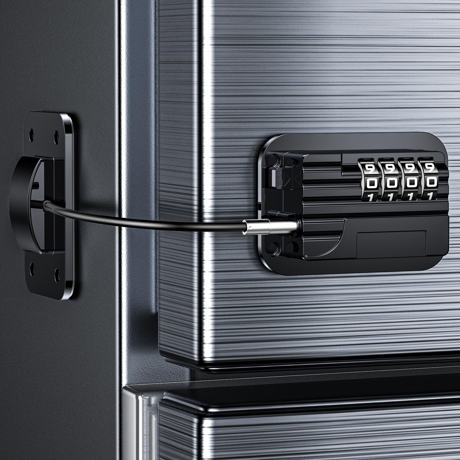 Lot De 2 Serrures Pour Armoires Pour Enfants, Armoire à L'épreuve Des Bébés, Serrure De Réfrigérateur, Armoire, Armoire Barrure Bebe, Porte De Four De Toilette, Tiroir De Congélateur Avec Clés