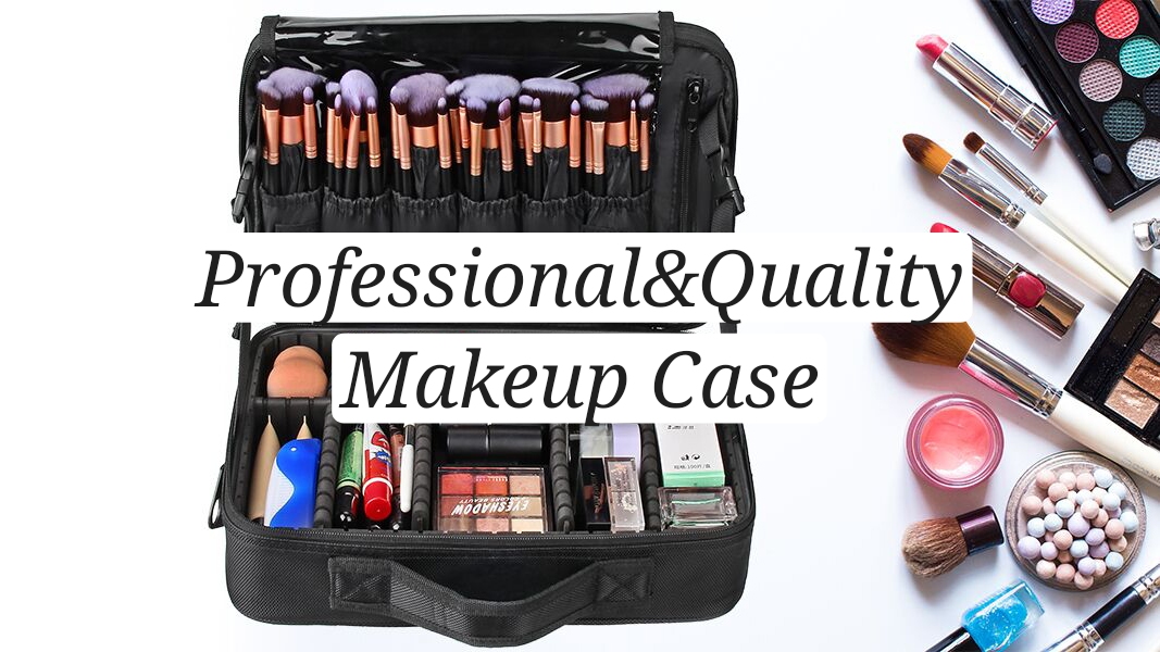 Relavel Makeup Bag Travel Makeup Train Case 13.8 inches Large Cosmetic Case Professional Portable Makeup Brush Holder… - Image 8