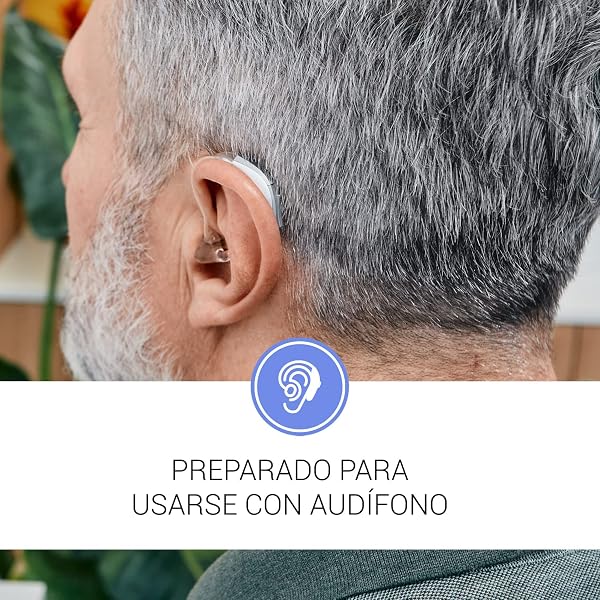SPC Comfort Numbers 2 - Teléfono Fijo para Mayores con Teclas Grandes, 3 memorias directas con Foto, Volumen Muy Alto, Compatible audífonos, señal Luminosa, sobremesa o Pared - Blanco - 4