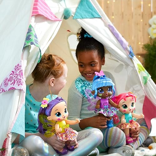 Miniatura 7 de Baby Alive Glo Pixies Muñeca, Siena Sparkle, juguete interactivo de 10.5 pulgadas Pixie para niños de 3 años en adelante, 20 sonidos, brilla con