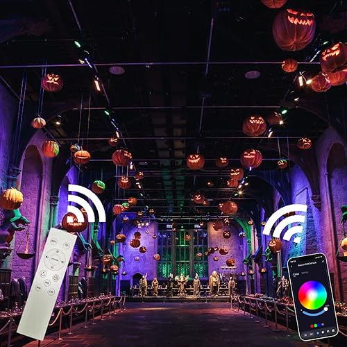 Miniatura 3 de Luces de inundación LED RGB de 50 W, luz que cambia de color con luz RGB regulable IP66 impermeable para interiores, luces inteligentes para