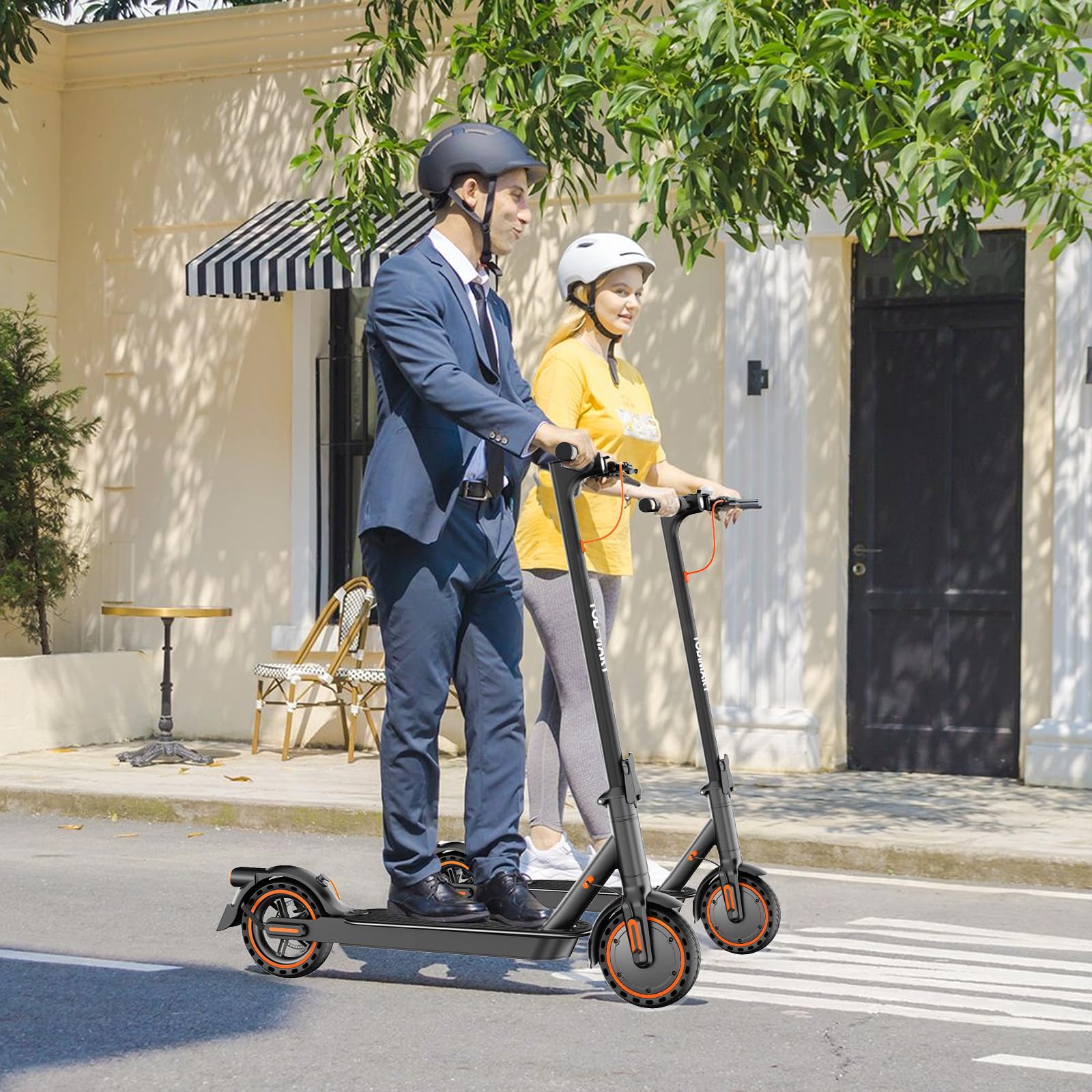 TODIMART T3S Trottinette Electrique Adulte Ultra Legere, Moteur 350W Autonomie 35KM Batterie 36V 7.8Ah,Trottinette électrique Pliable pneus nid d'abeille increvables, avec Clignotants