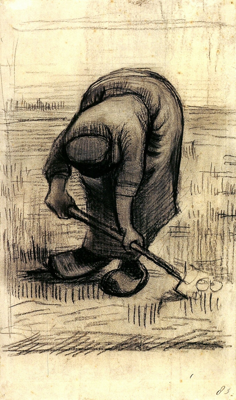 Lámina Vincent Van Gogh enmarcada de tamaño mediano con acabado mate