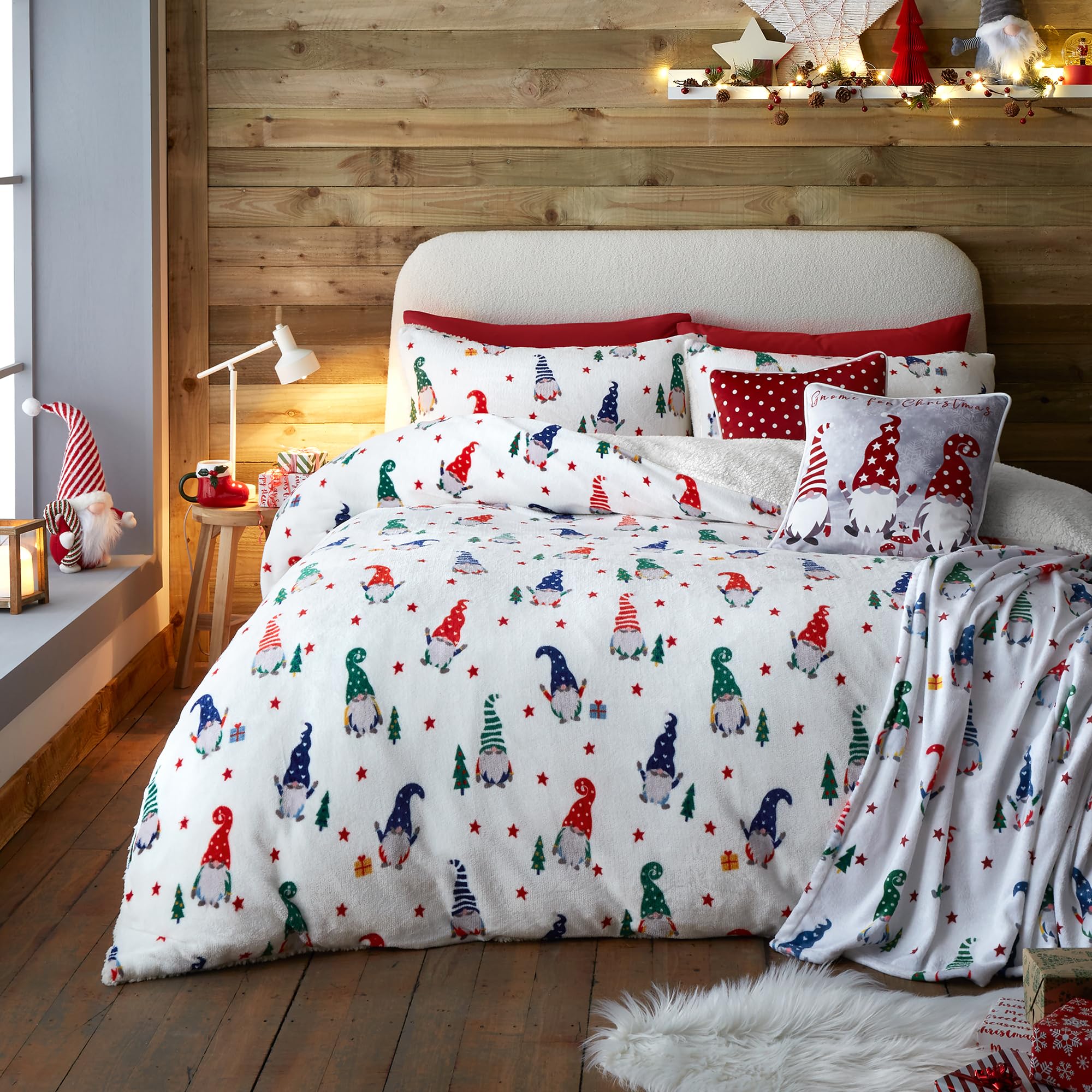 Coperta Natalizia Coperta in Flanella Isolante Ispessita a Doppio Strato, Comoda e Resistente al Freddo utilizzata for la Decorazione Natalizia del Divano Letto, Regali di Natale (Color : 001