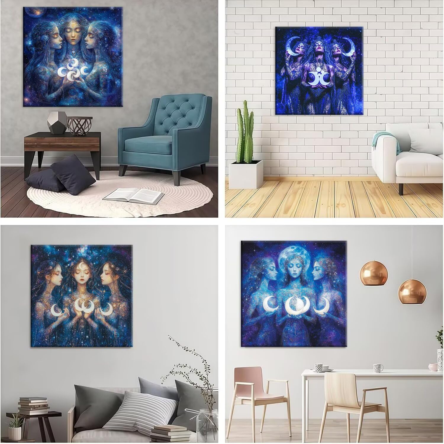 QIANLUOO Diosa de la luna 5D Kits de Pintura de Diamantes 35x35cm G-949