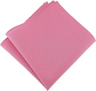 Fazzoletto da taschino di alta qualità in 100% cotone in tinta unita – fazzoletto da taschino 26 x 26 cm