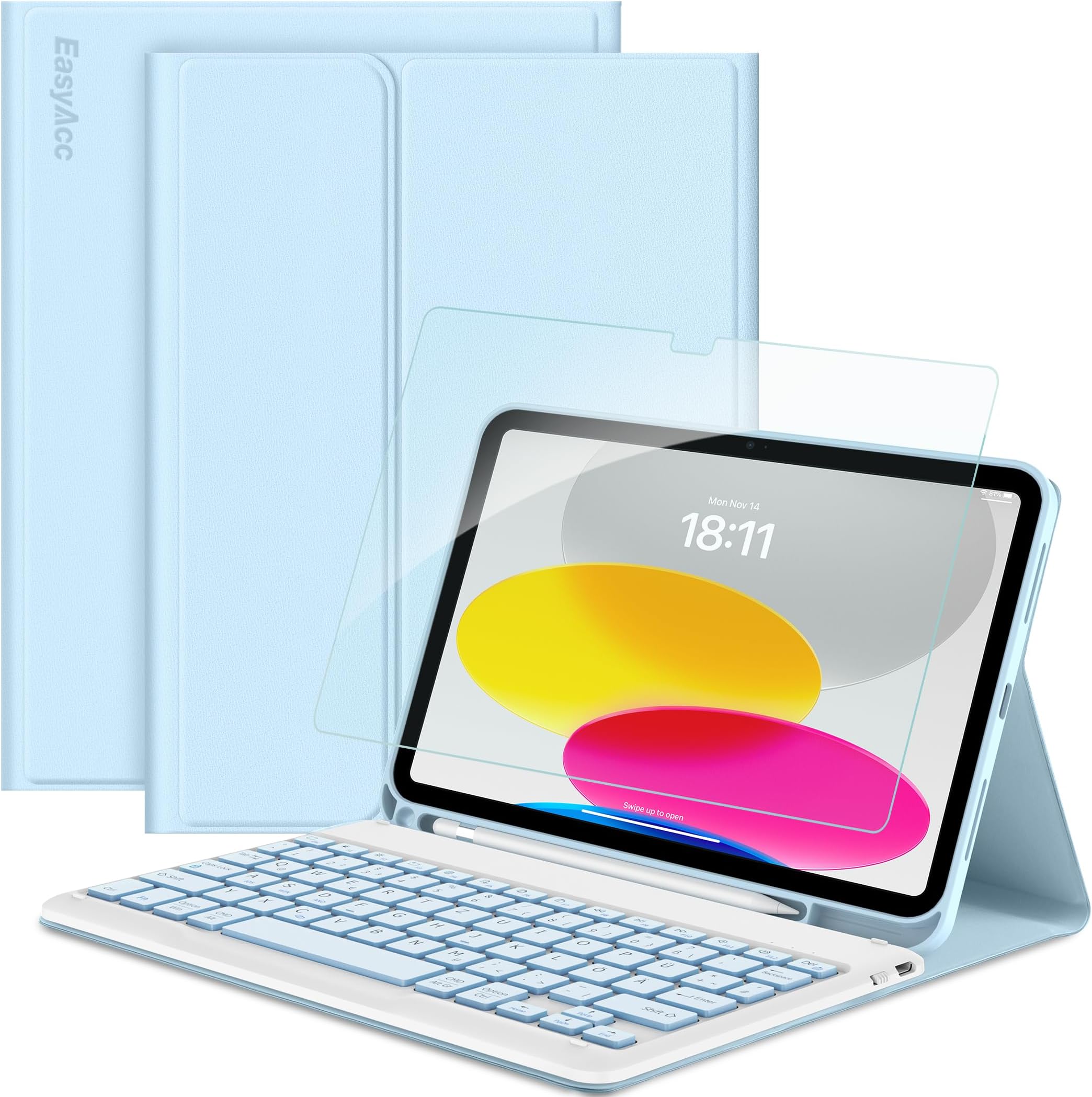 EasyAcc Hoes voor iPad A16 11e generatie/iPad 10e generatie 10,9 inch