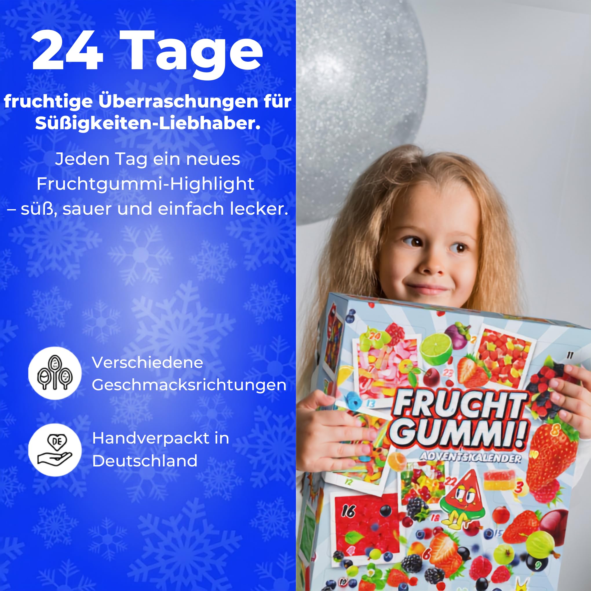 BOXILAND® Fruchtgummi Adventskalender 2026 – 24 Sorten süß & sauer Naschbox | 24 Sorten Fruchtgummi süß & sauer – bunte Naschvielfalt, handverpackt als Geschenk für die ganze Familie