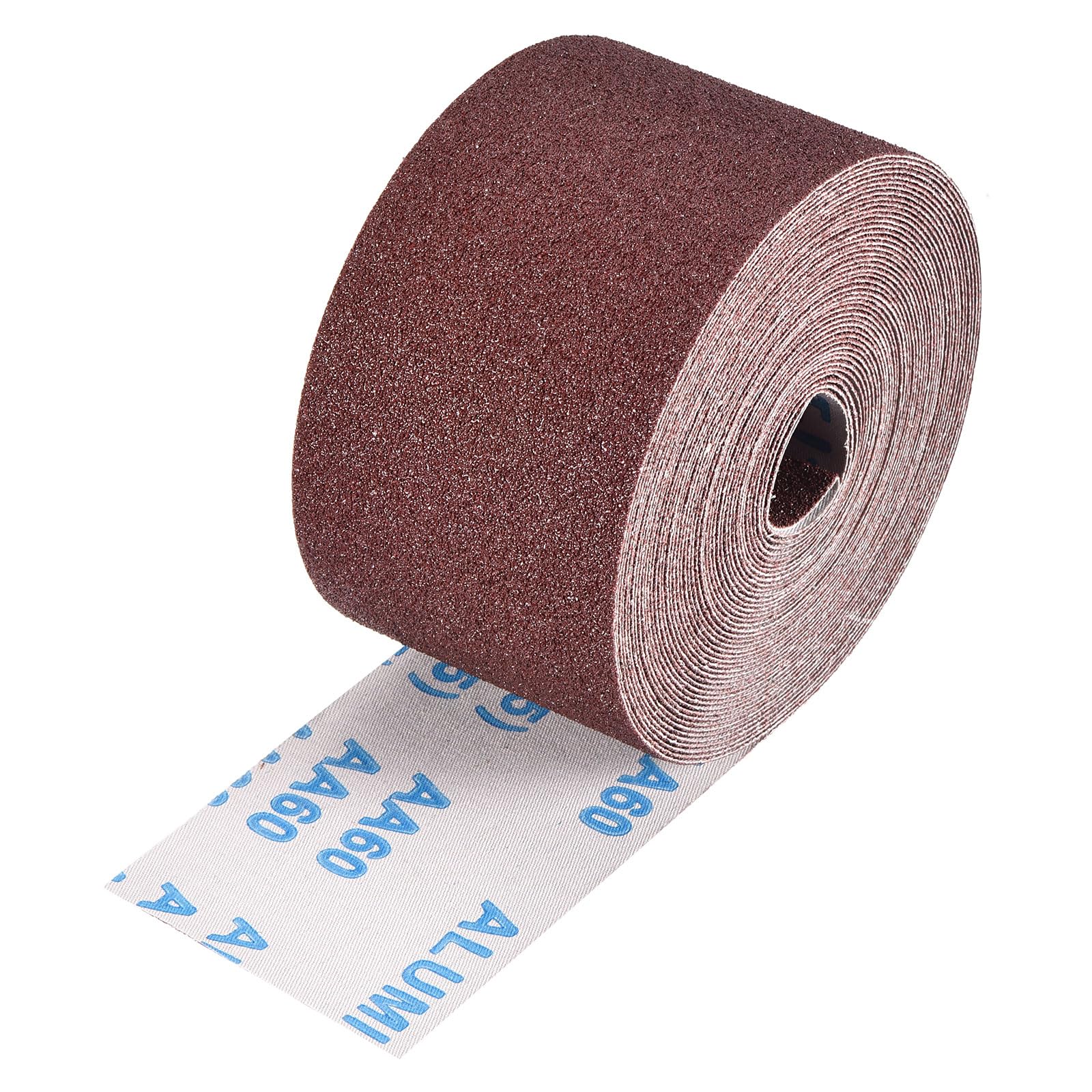 Kozelo Sandpaper Roll - [3 Inch x 35 Feet 60 Grits] Emery Cloth Roll for Metal Auto Wood Finishing Polishing and Scratches Removing, Aluminum Oxide — image 1