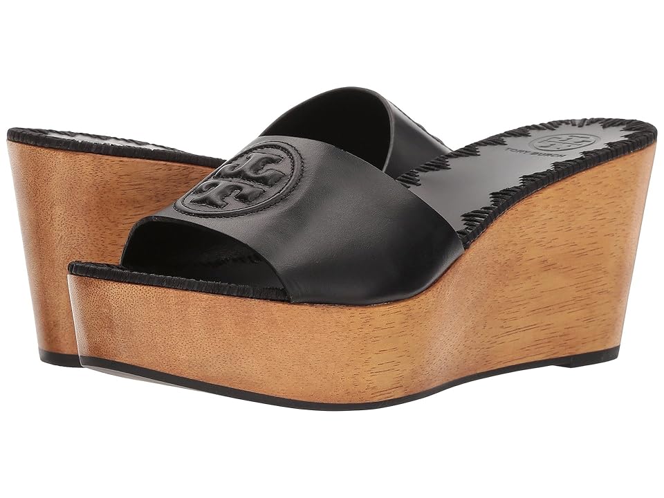

Tory Burch Patty 80mm Wedge Slide (Perfect Black) Women's Slide Shoes