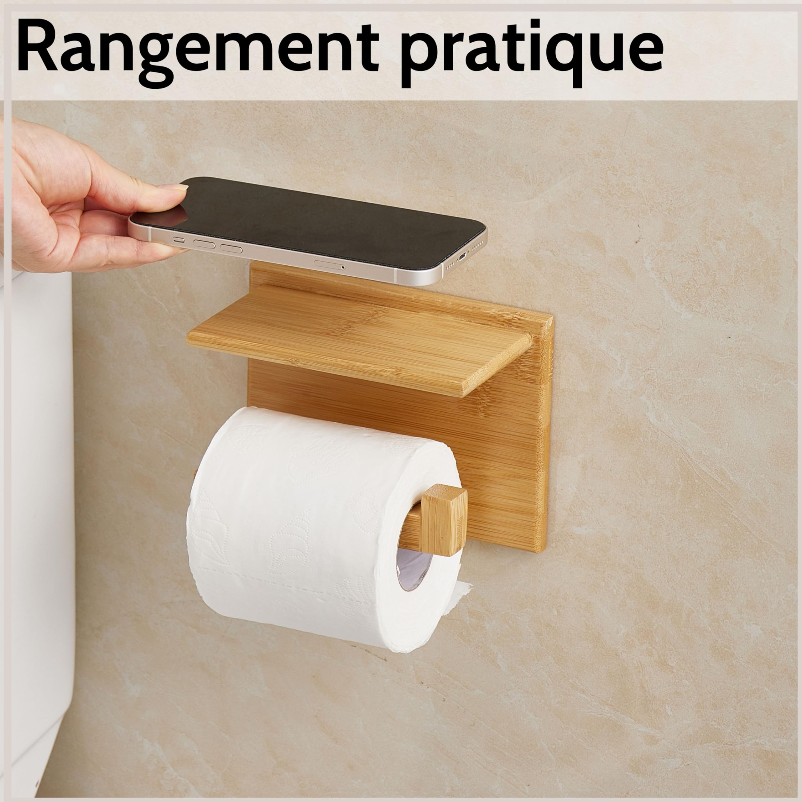 Étagère Salle De Bain SAYAYO Verre Trempé 7mm - 38cm Avec Supports Chrome, Fixation Murale Facile
