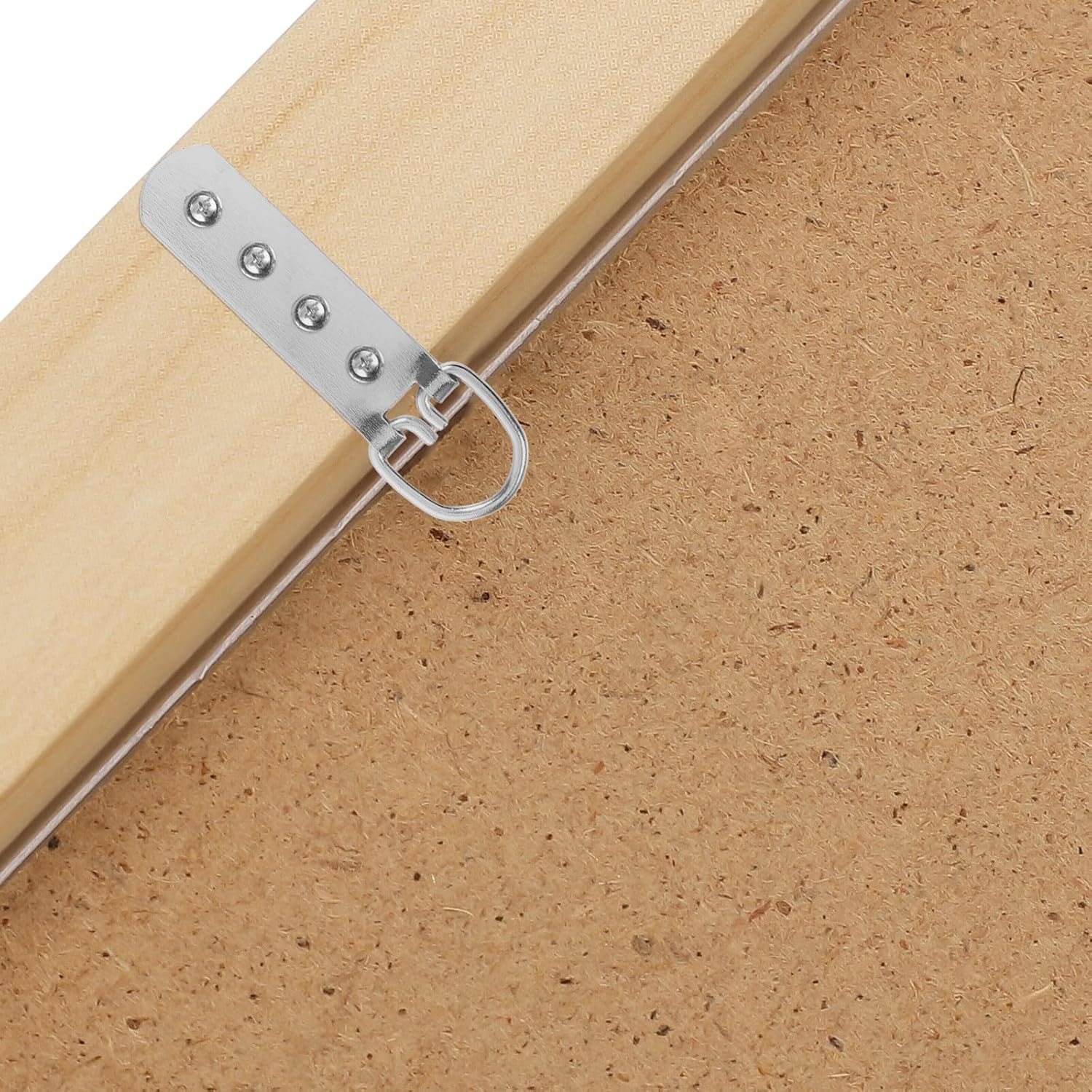 Cabilock 8pcs Heavy Duty Metal D Ring Picture Hangers with Multi-Hole Screws for Hanging Frames Mirrors Artwork DIY Home Decor Hardware