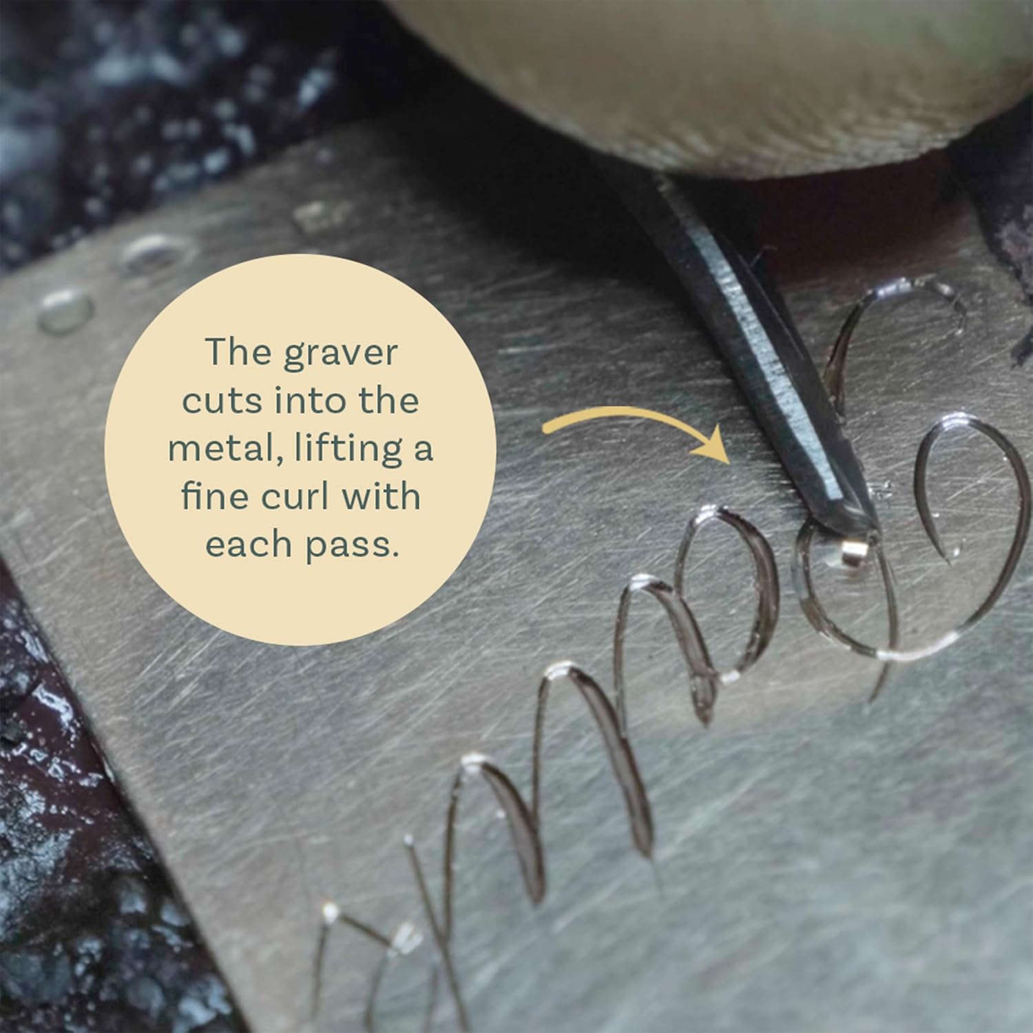 The Beadsmith 6-Piece Graver Set with Wooden Handles, Metal Engraving Tools