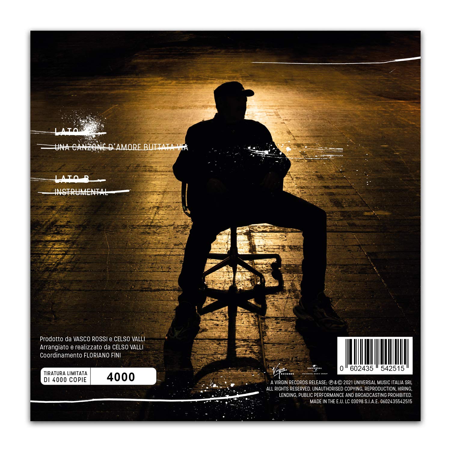 Una canzone d’amore buttata via (Vinile 7" 45 giri)