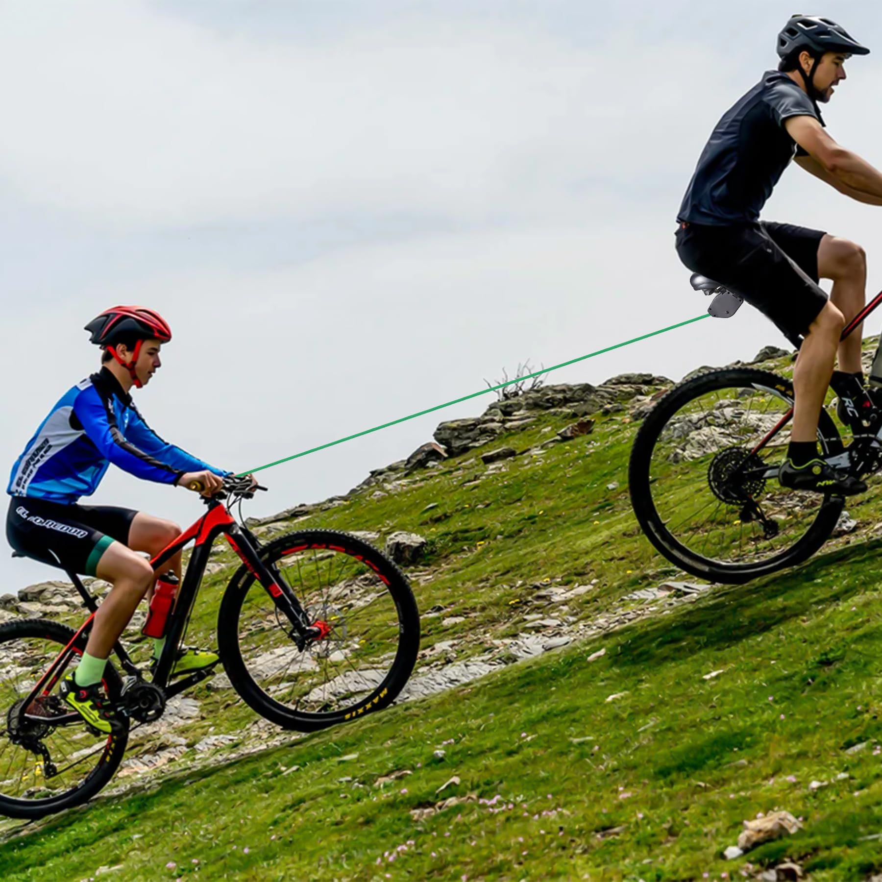 Sangles de Remorquage Rétractable 2,5 m 225 kg pour Vélo