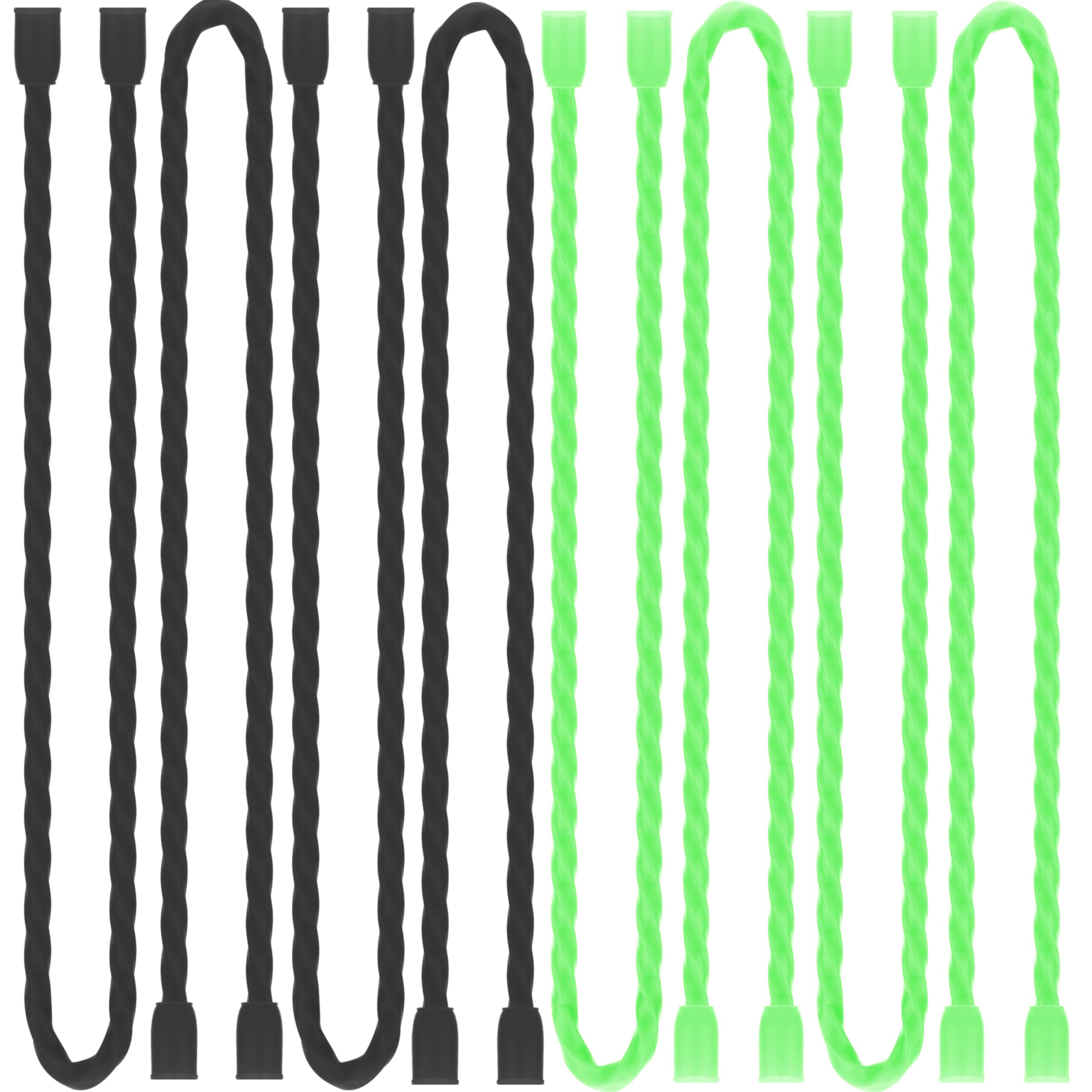 Dreamxiang 8pcs 12Inch Silicone Cable Ties Reusable Steel-Core Silicone Twist Cable Tie Straps for Bundling and Organizing Bendable Holder Strap for