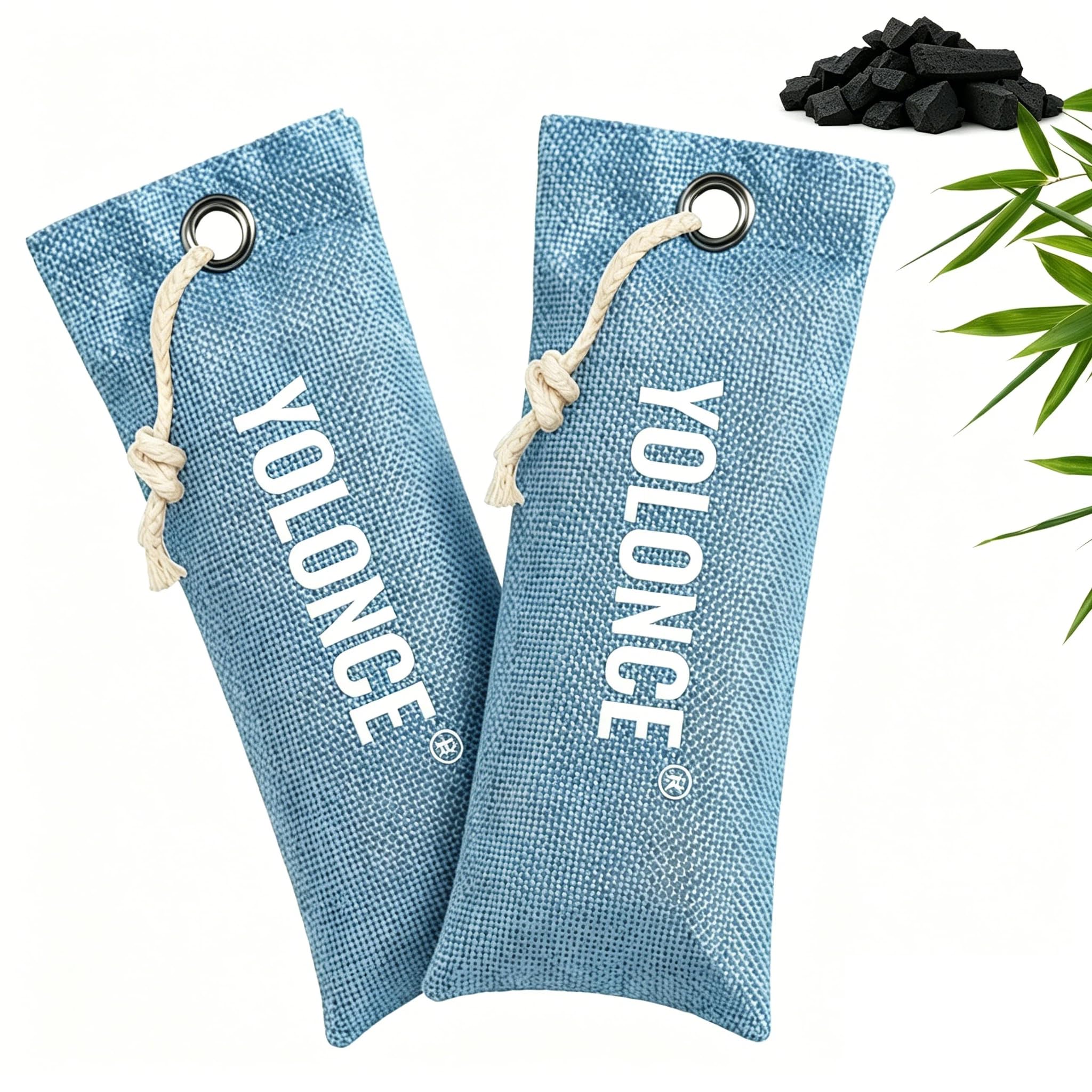 2 Piezas Bolsas De Carbón De Bambú Para Zapatos, Absorbente De Olores Con Carbón Activado, Bolsas Purificadoras De Aire De Carbón De Bambú,Para Calzado Deportivo,Armarios,Taquillas(Azul)