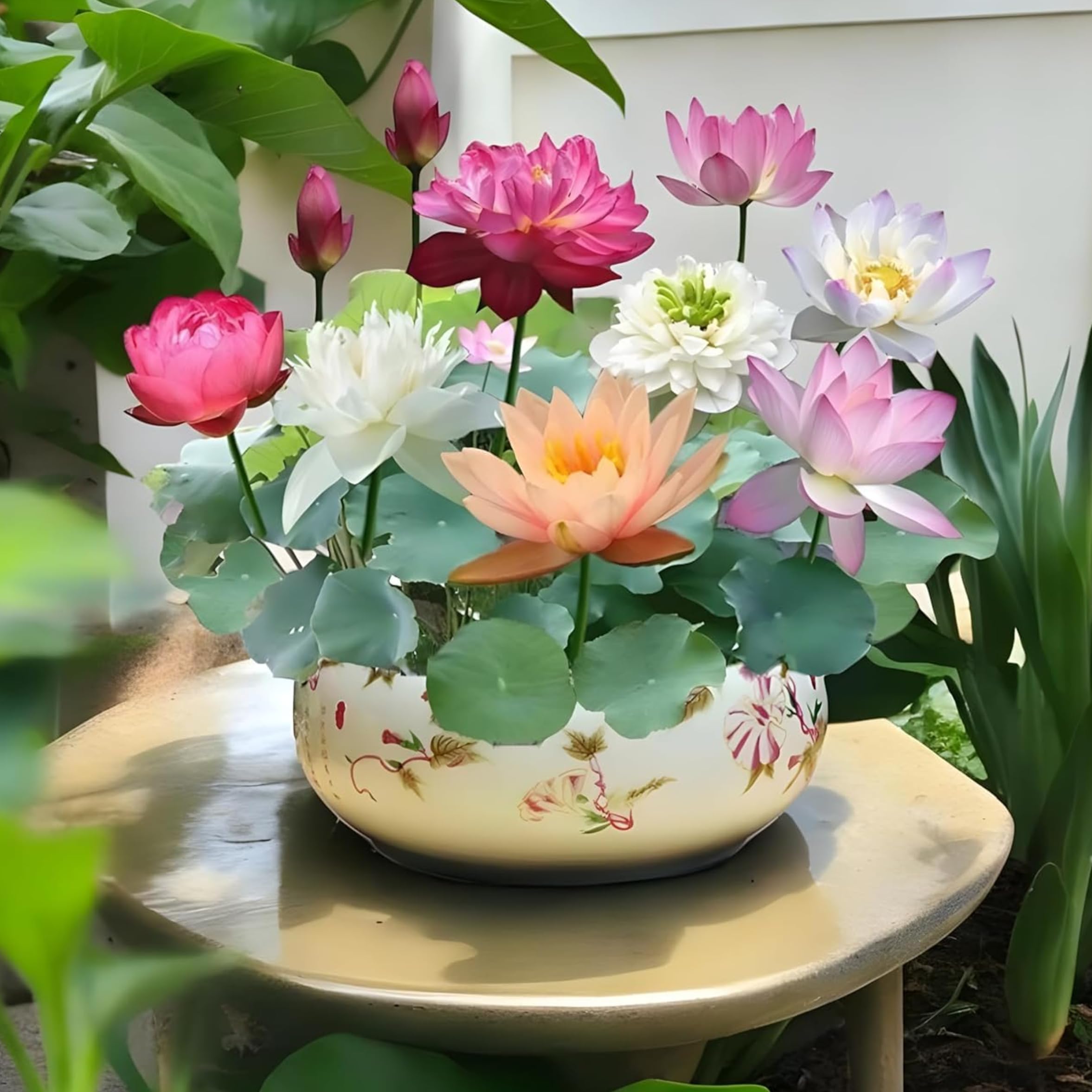 Zefer Lotus Mix Flower Seeds - Pack Of 30 Seeds - All Mix Color