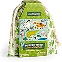 Mudpuppy Animals of The World to Go Puzzle, 36 Pieces – Great for Kids Ages 3+ - Perfect for Travel, Easy Clean-Up, Packaged in Secure, Reusable Fabric Bag