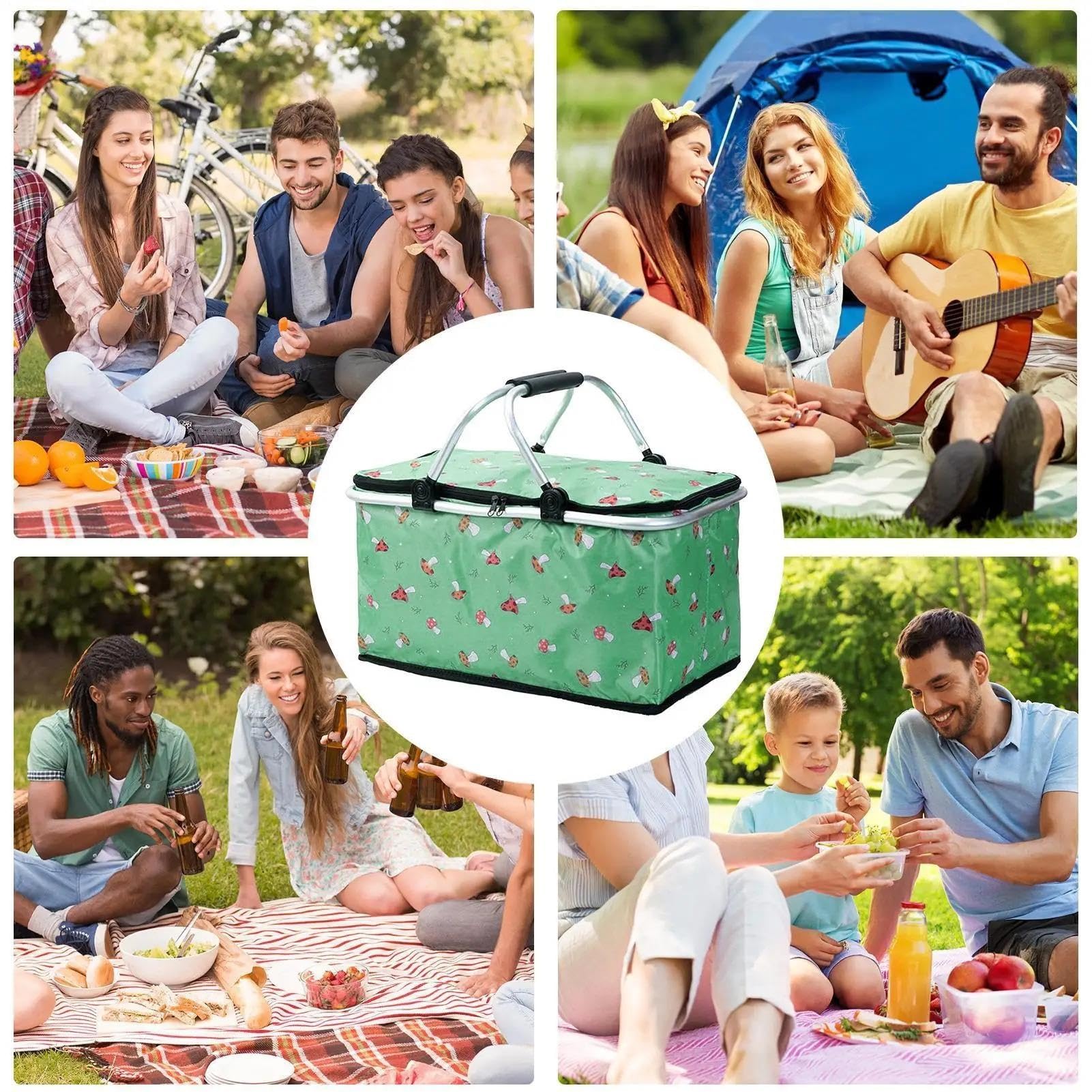 Cesta Picnic Cesta de Picnic con Tapa Cremallera