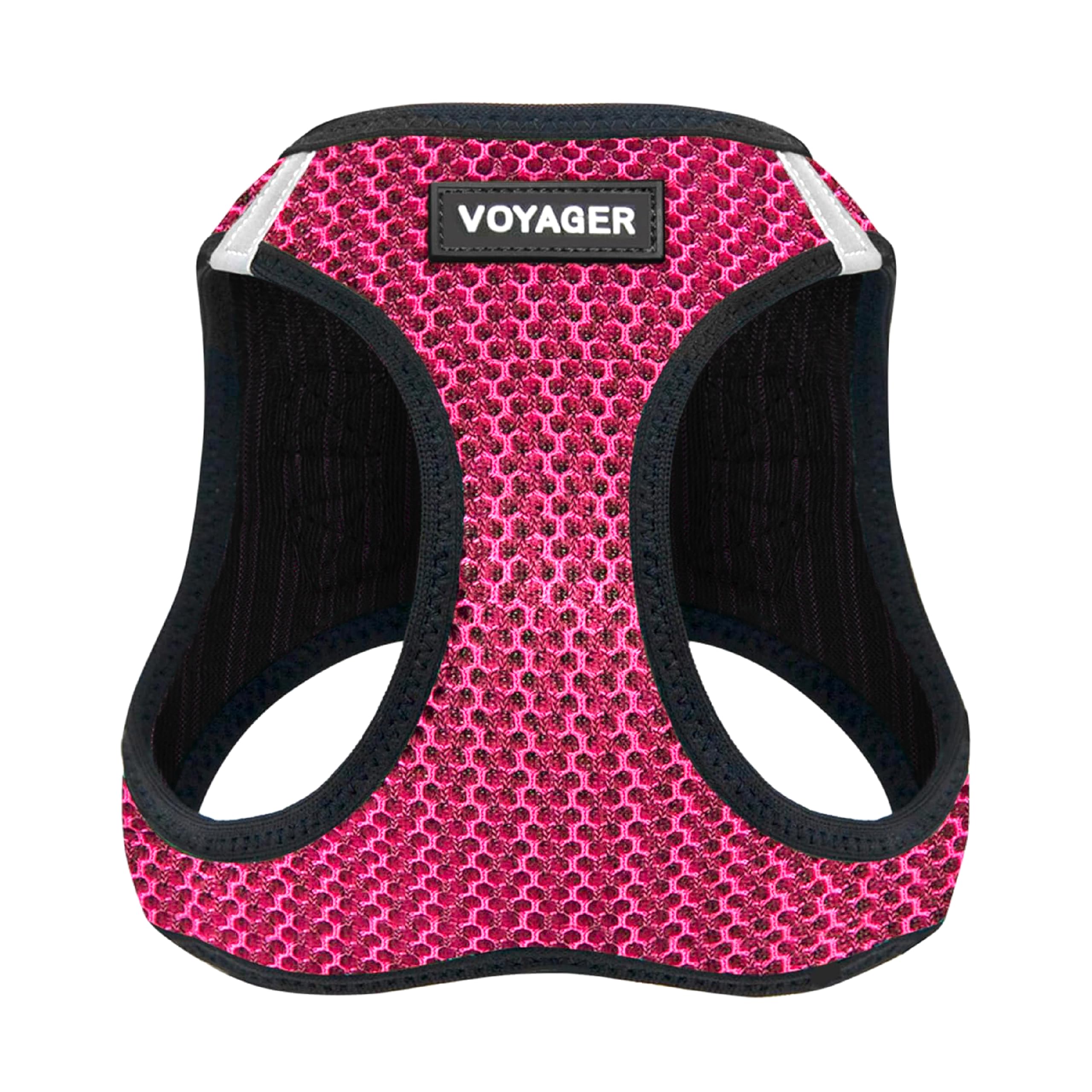 Voyager Step-in Air Dog Vest Harness - Fuchsia 2-Tone, Small | 14.5-16" in Chest, Reflective Bands, All Weather Breathable Air Mesh, Cats Compatible, Lightweight, Fast Drying Harness (Fuchsia 2-Tone) S (Chest: 14.5 - 16")