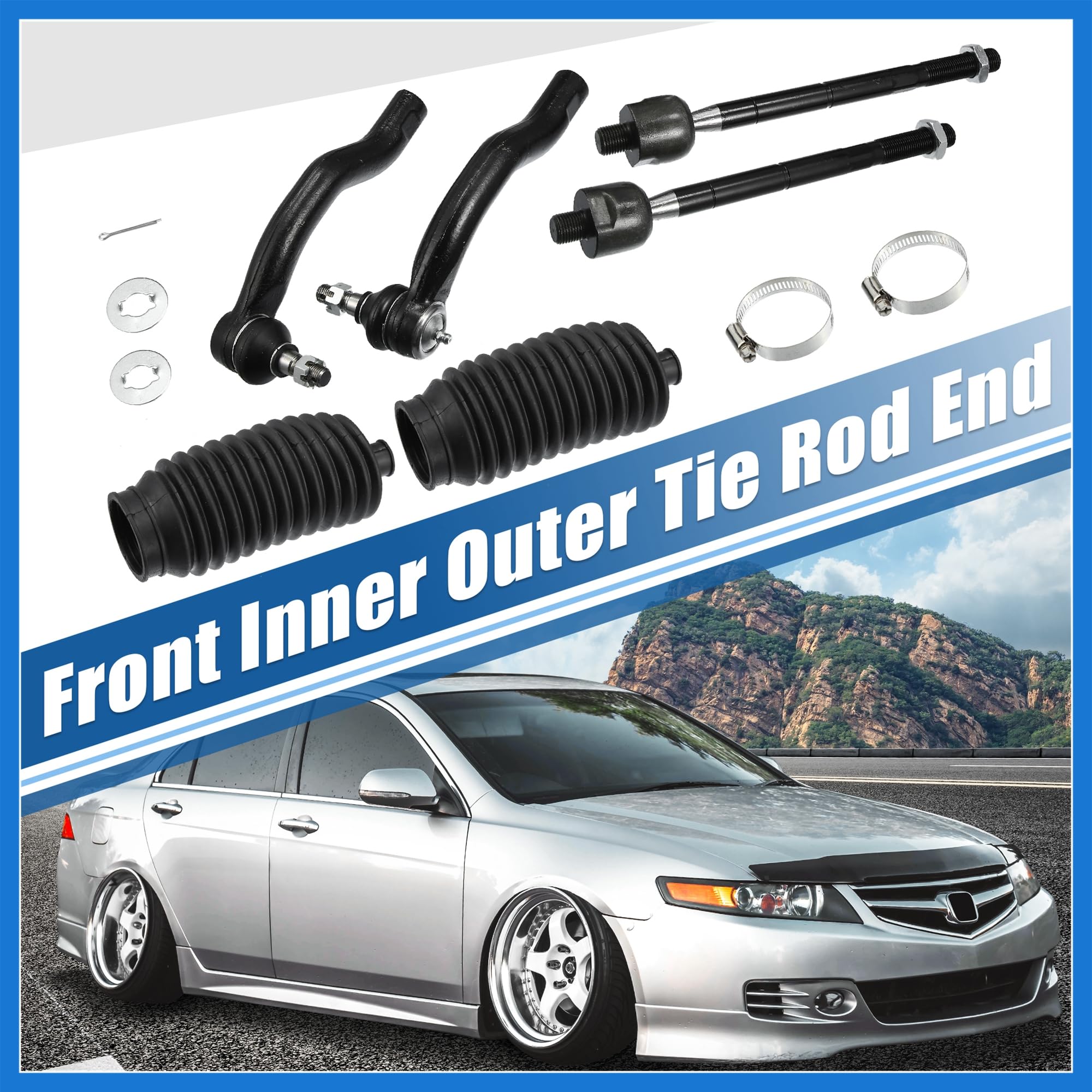 Amazon.com: VekAuto 6pcs Front Inner Outer Tie Rod End Links