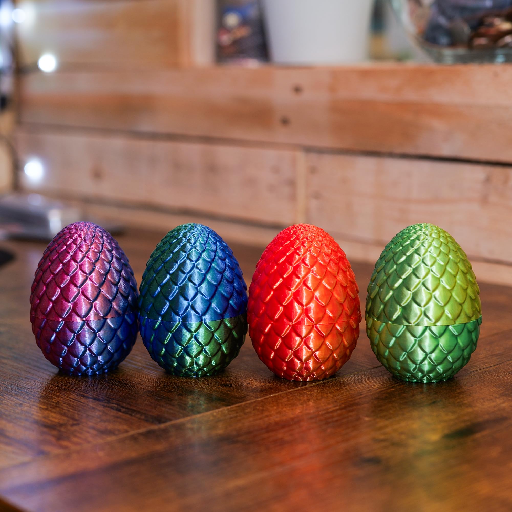 3D Printed Dragon Egg 8.5cm With Dragon Inside, Twistable Egg, Flexible Joints, Mystery Articulated Crystal, Fidget Toys - Image 4