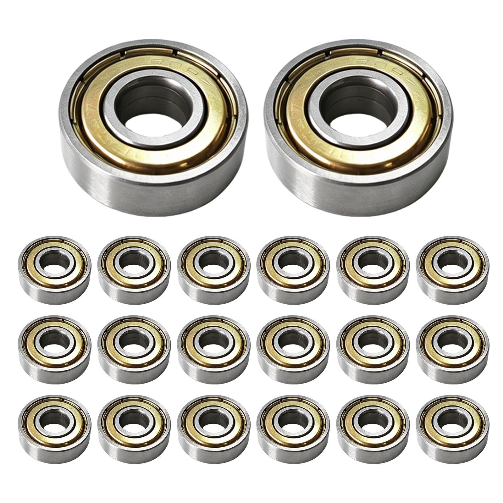 Rodamientos de Bolas 608zz 8x22x7 mm Doble Blindaje Metálico para Skateboards Patines