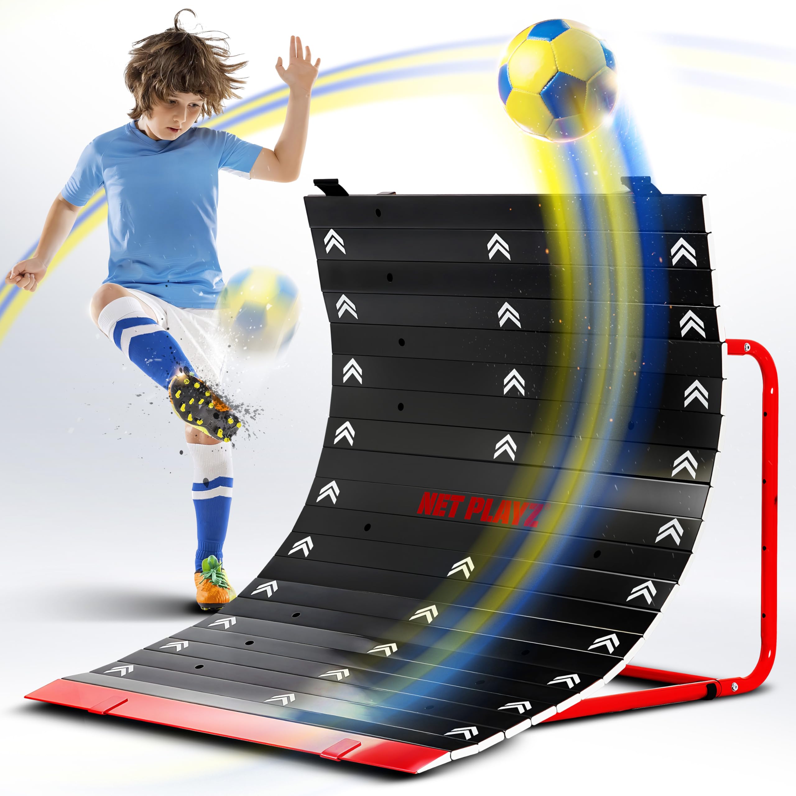 Soccer Rebounder Rebound Net, Kick-Back Football Training Gifts, Aids & Equipment Heavy-Duty