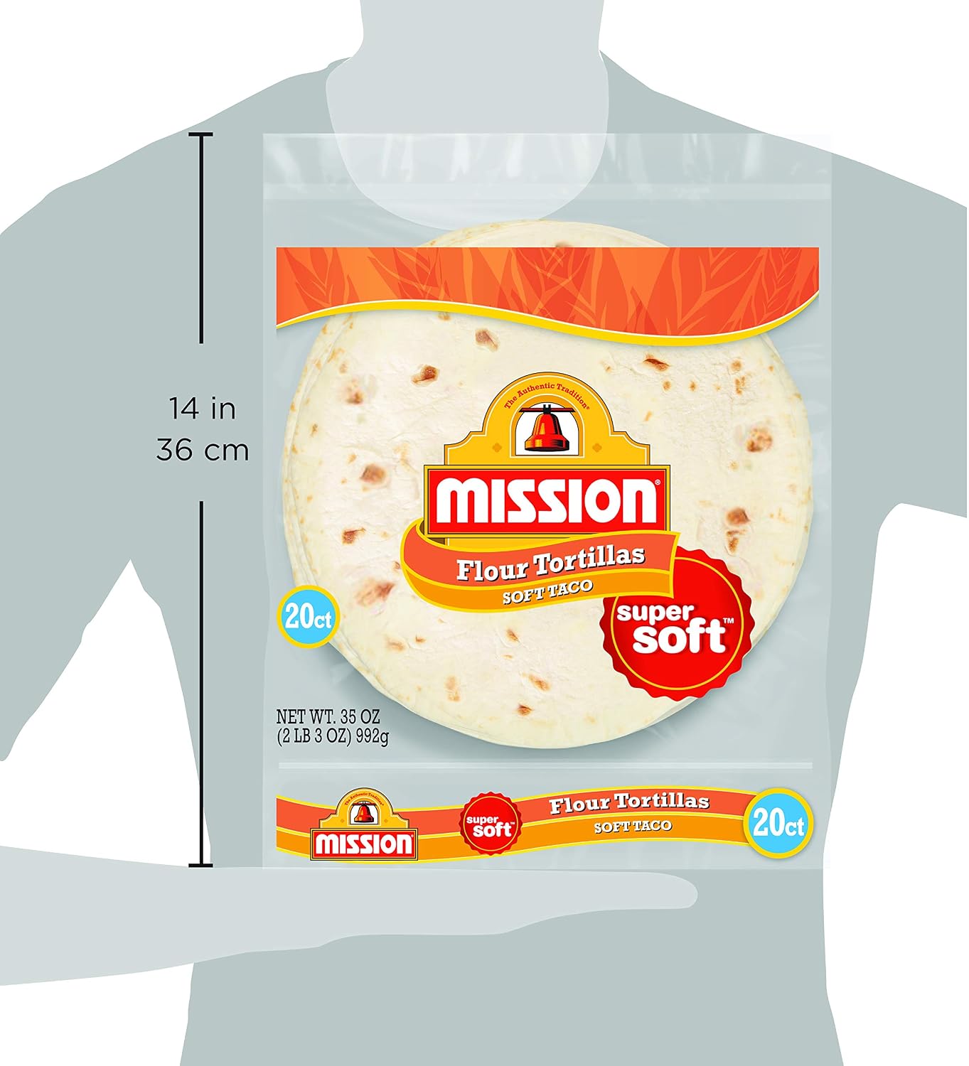 Mission Soft Taco Flour Tortillas, Small Size, 20 Count, Trans Fat Free