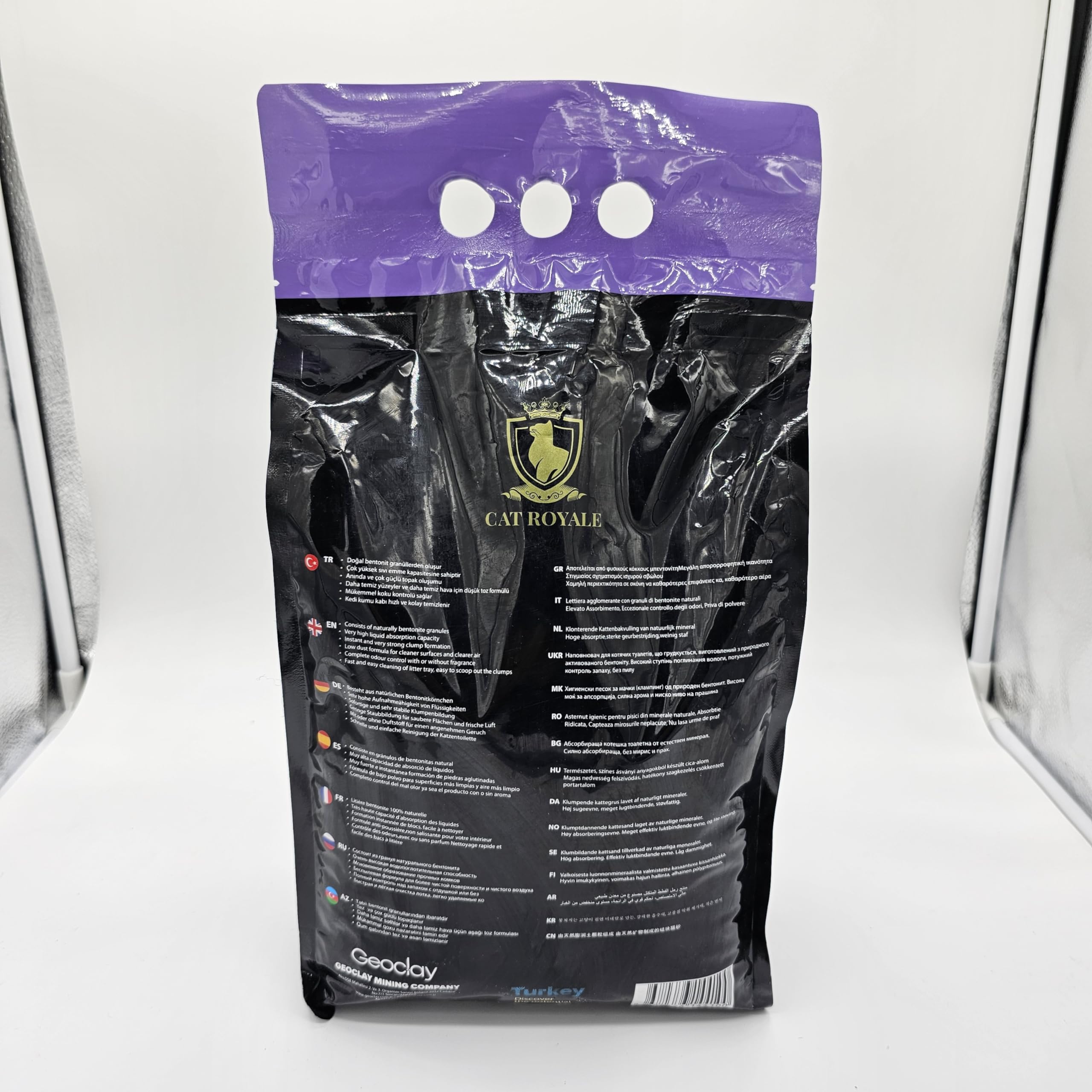 Lettiera agglomerante al profumo di lavanda, 5 l, bentonite naturale, 99,5% senza polvere, grumi rapidi e solidi, alto assorbimento, basso tracciamento, freschezza di lunga durata