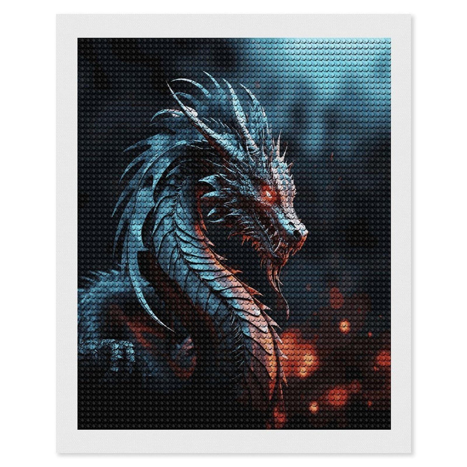 JTREHY Dragon Diamond Art Kits Personalized DIY Round Diamond Painting Kits for Beginner Full Drill Diamonds Dots Paintings for Adults Gem Art Crafts Home Decor