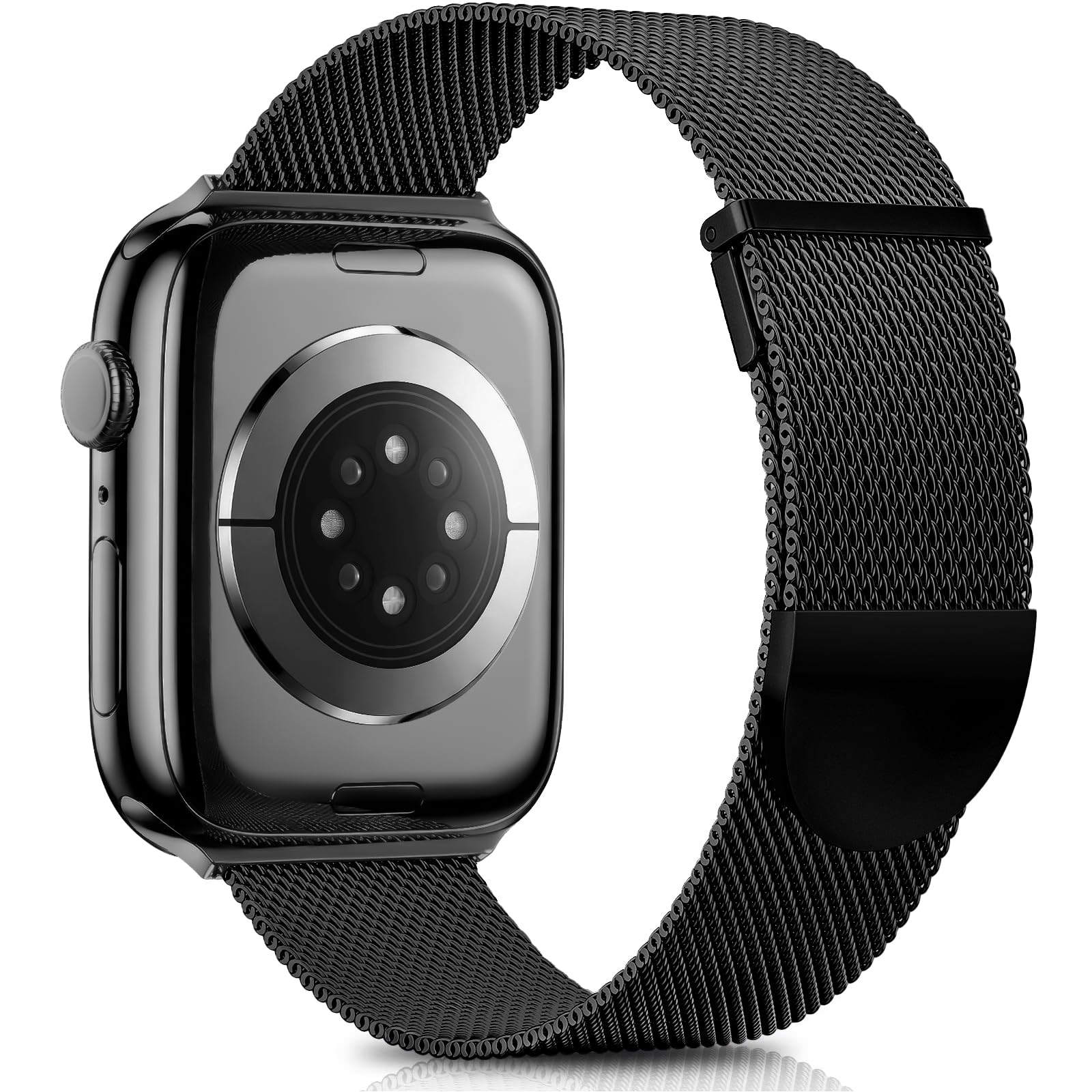 Higgs Strap Compatible with Apple Watch Straps 42mm 46mm 45mm 44mm 41mm 40mm 38mm 49mm for Women Men, Dual Magnetic Adjustable Metal Band for iWatch Series 11 10 9 8 7 6 5 4 SE Ultra 3 2 1
