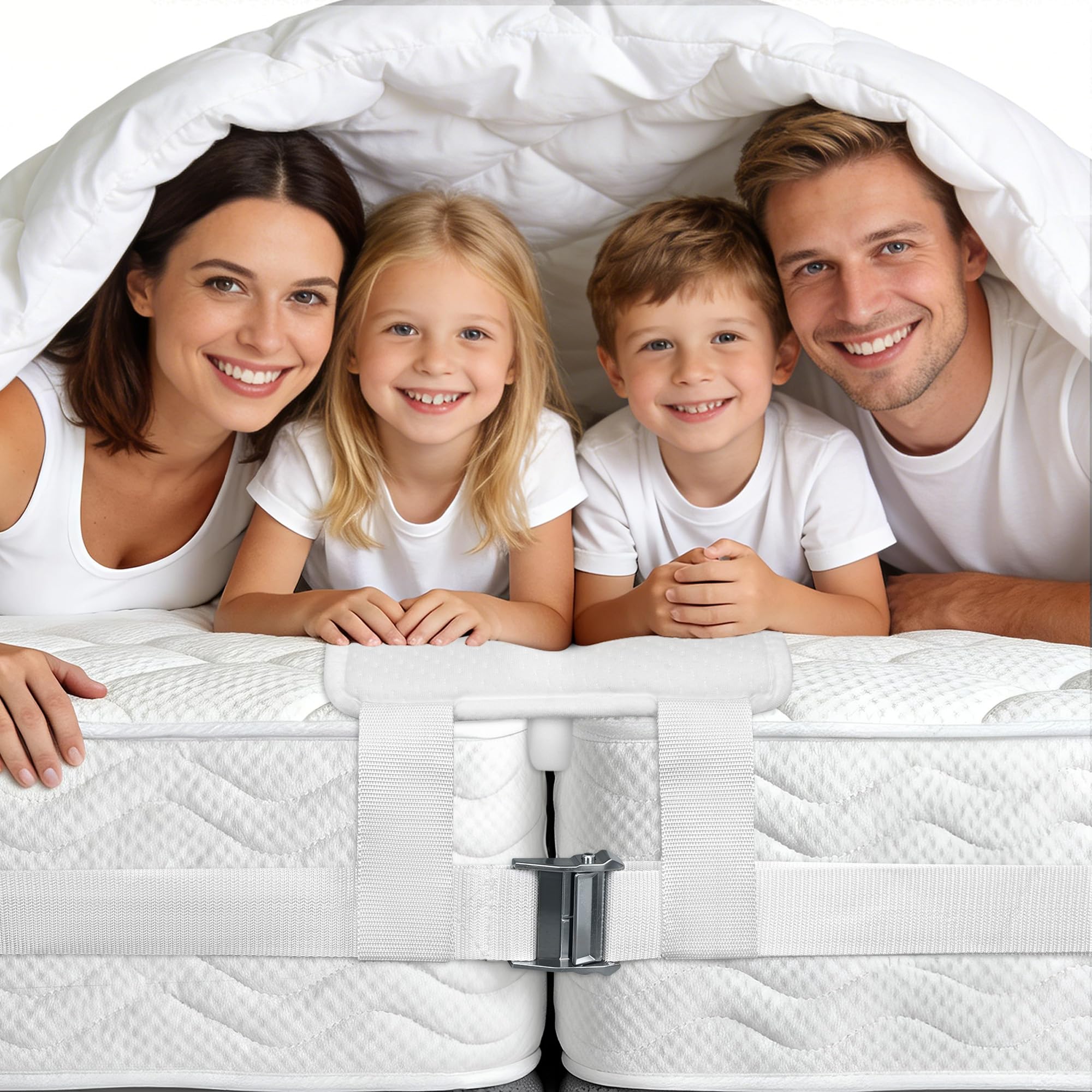 FeelAtHome 10 Inch Wide Bed Bridge Twin to King Converter Kit - Twin Bed Connector King Maker - Bed Gap Filler to Make Twin Beds Into King - Bed Connecter - Mattress Joiner Kit for Guests Stayovers