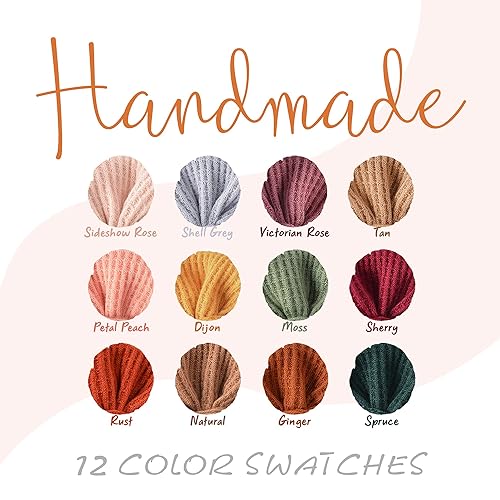 Miniatura 7 de Niceye Paquete de 12 diademas para el pelo para niñas y bebés, cintas elásticas de nailon para el pelo para recién nacidos, accesorios para el