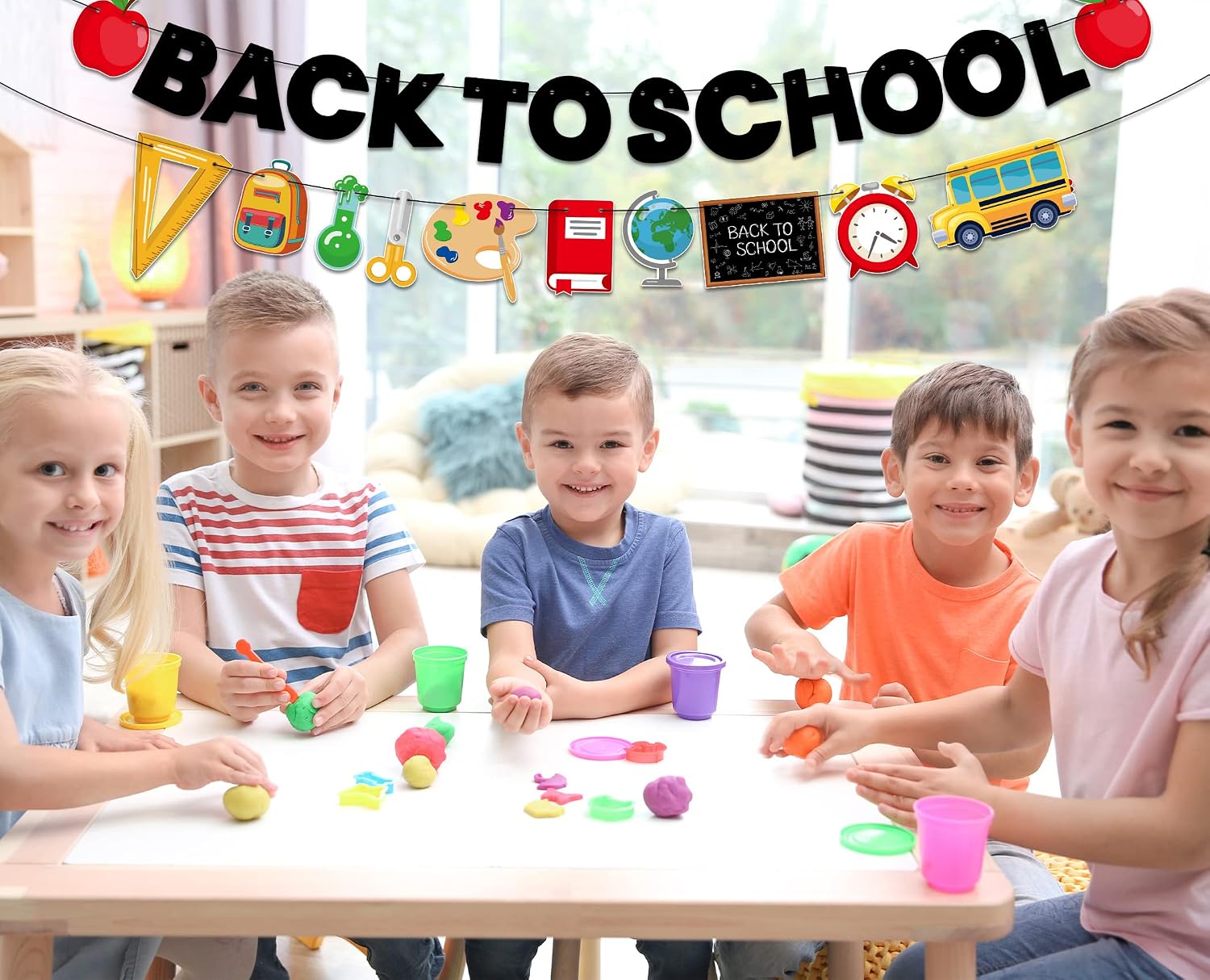 Back To School Banner Not DIY Back To School Decor Back To School Decorations for Home 2 Strings First Day Of School Banner for Classroom Teacher Office Decor