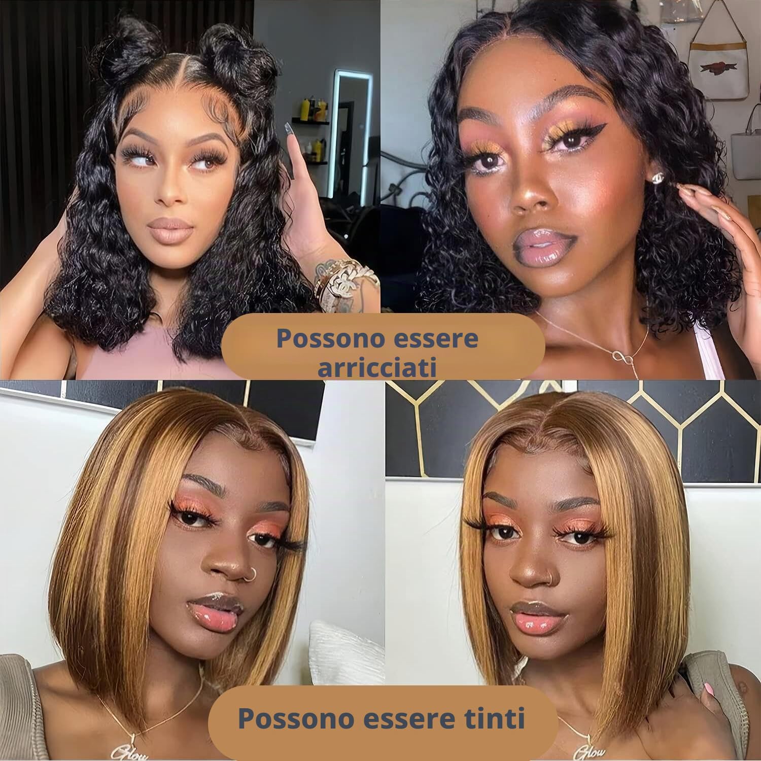 TNICE 13x4 Lace Frontal Wig Human Hair Brazilian Straight Bob Wigs 180% Density Short Straight Hair Wigs for Black Women Natural Colour (14 inch)
