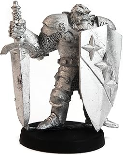 Stonehaven Half-Orc Warrior Miniature Figure (for 28mm Scale Table Top War Games) - Made in USA