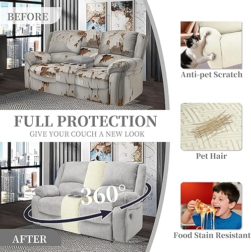 Miniatura 294 de Fundas 100% impermeables para sofá reclinable seccional, fundas para sofá reclinable en forma de L, funda para sofá seccional de esquina en forma de