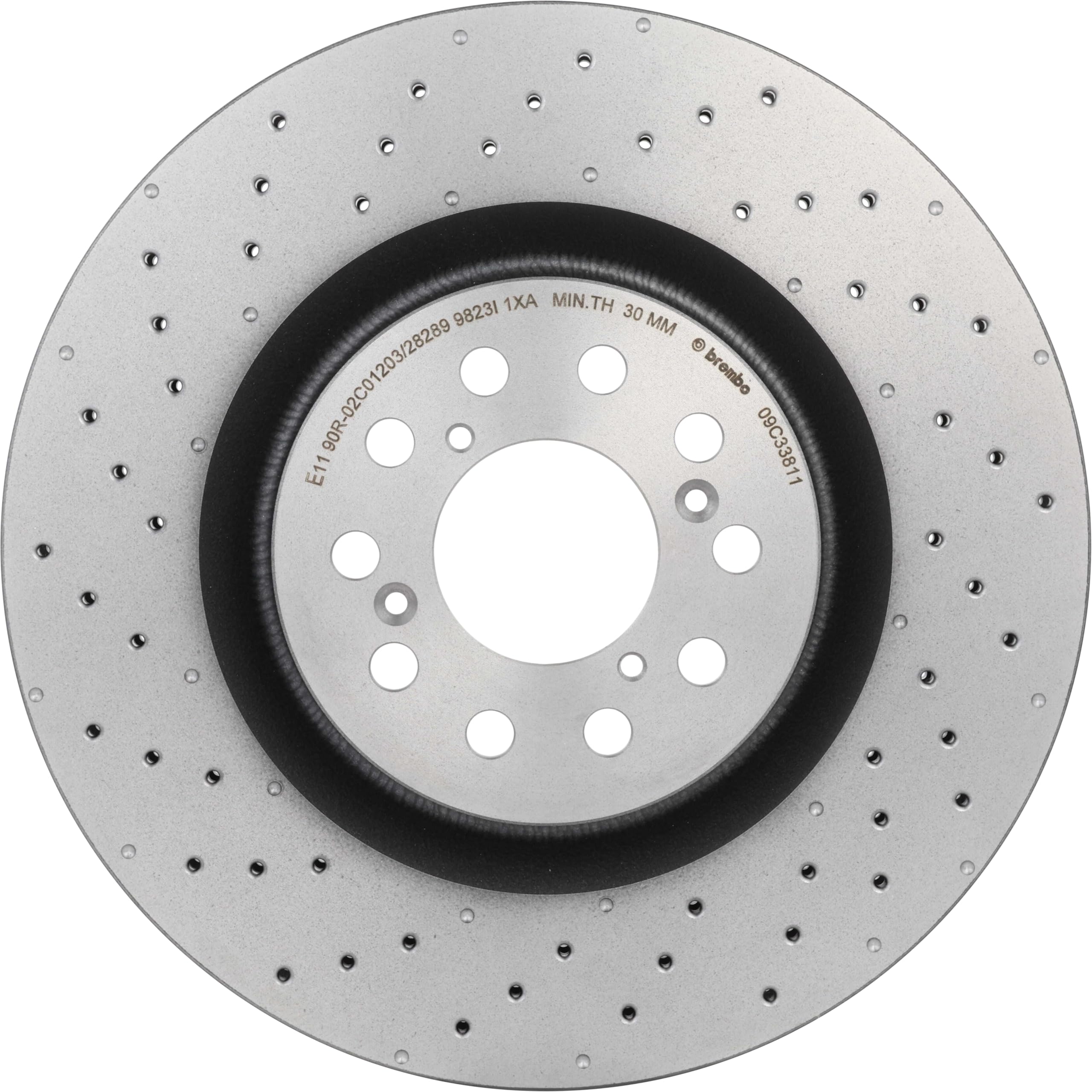 Amazon.com: Brembo 09.C338.11 UV Coated Pillar Vented drilled