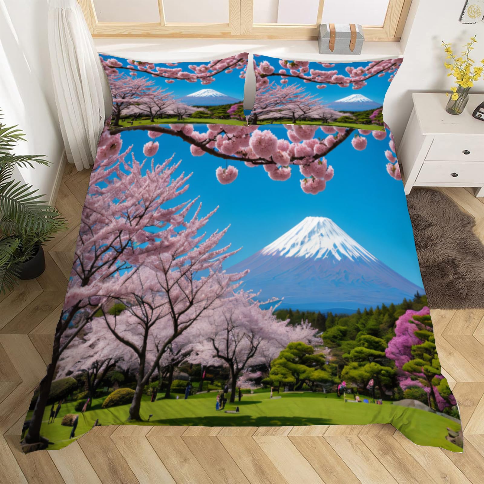 100% Cotone Rosso Bianco Koi Copripiumino Stile Giapponese Set da Letto