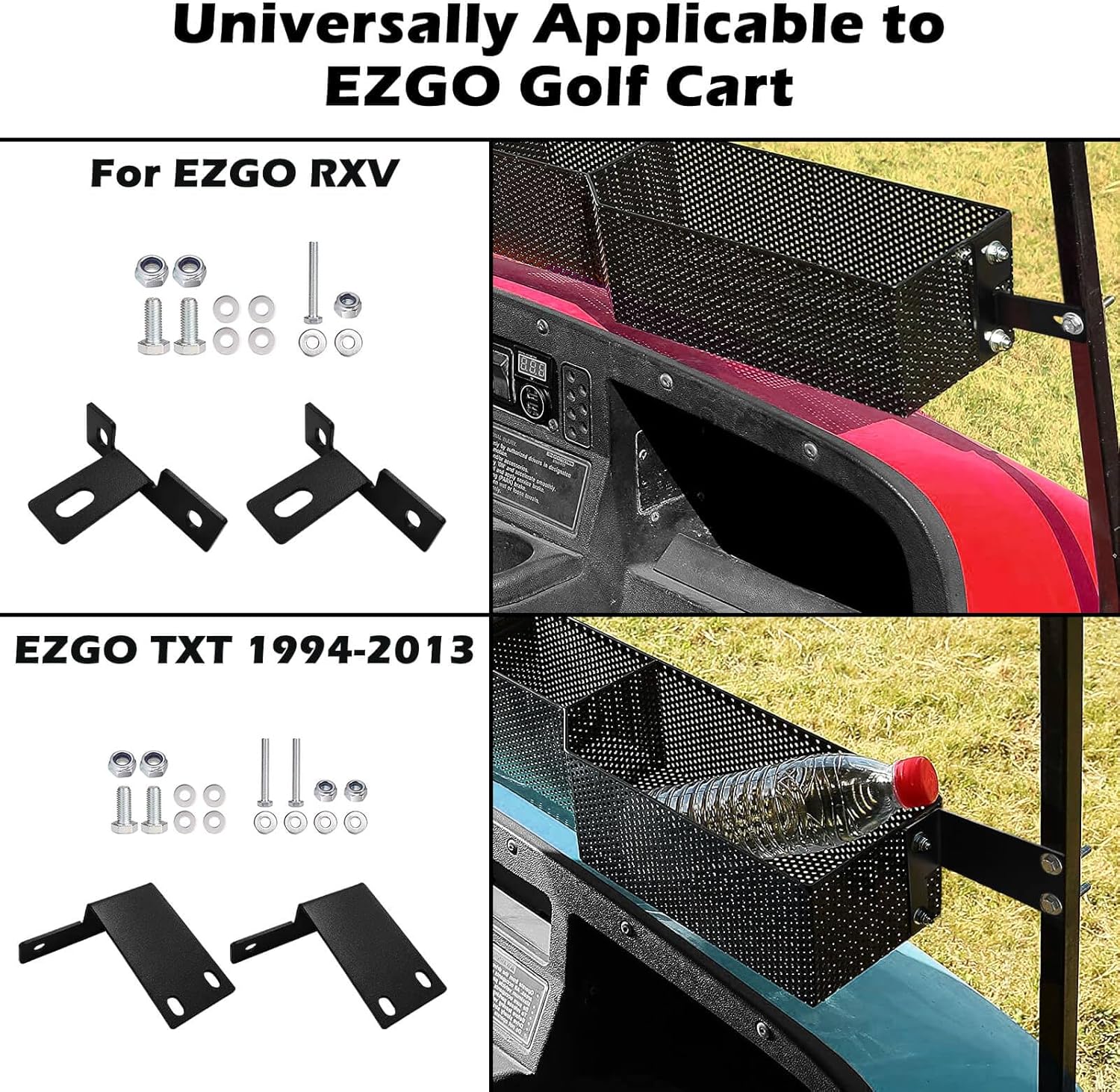 MOSNAI Golf Cart Front Inner Basket Dash Storage/Tray Organizer, Golf Cart Inner Storage Utility and Durable Basket