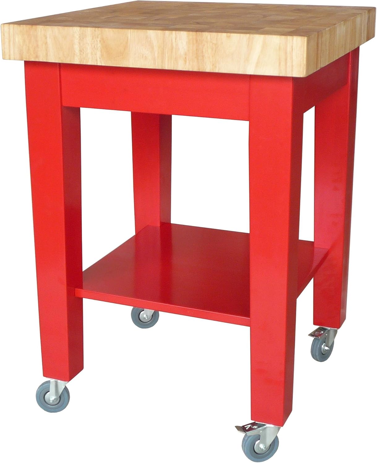 Dining Essentials Kitchen Cart Base Finish Red Home