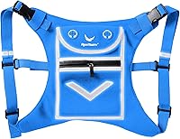 Vista 1 de Mini Mochila Chaleco para Correr para Hombres y Mujeres - Equipo de Alta Visibilidad, Guarda Objetos de Valor, Cualquier Teléfono - Ideal