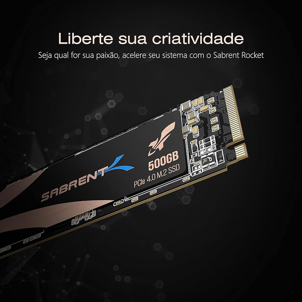 Sabrent Rocket 500GB PCIe 4.0 NVMe M.2-2280 Internal Solid State Drive thumbnail 5